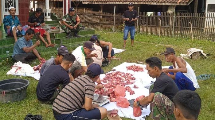 Warga Warungkiara Sukabumi Sumringah Iduladha Kali Ini Dapat Dua Sapi Kurban